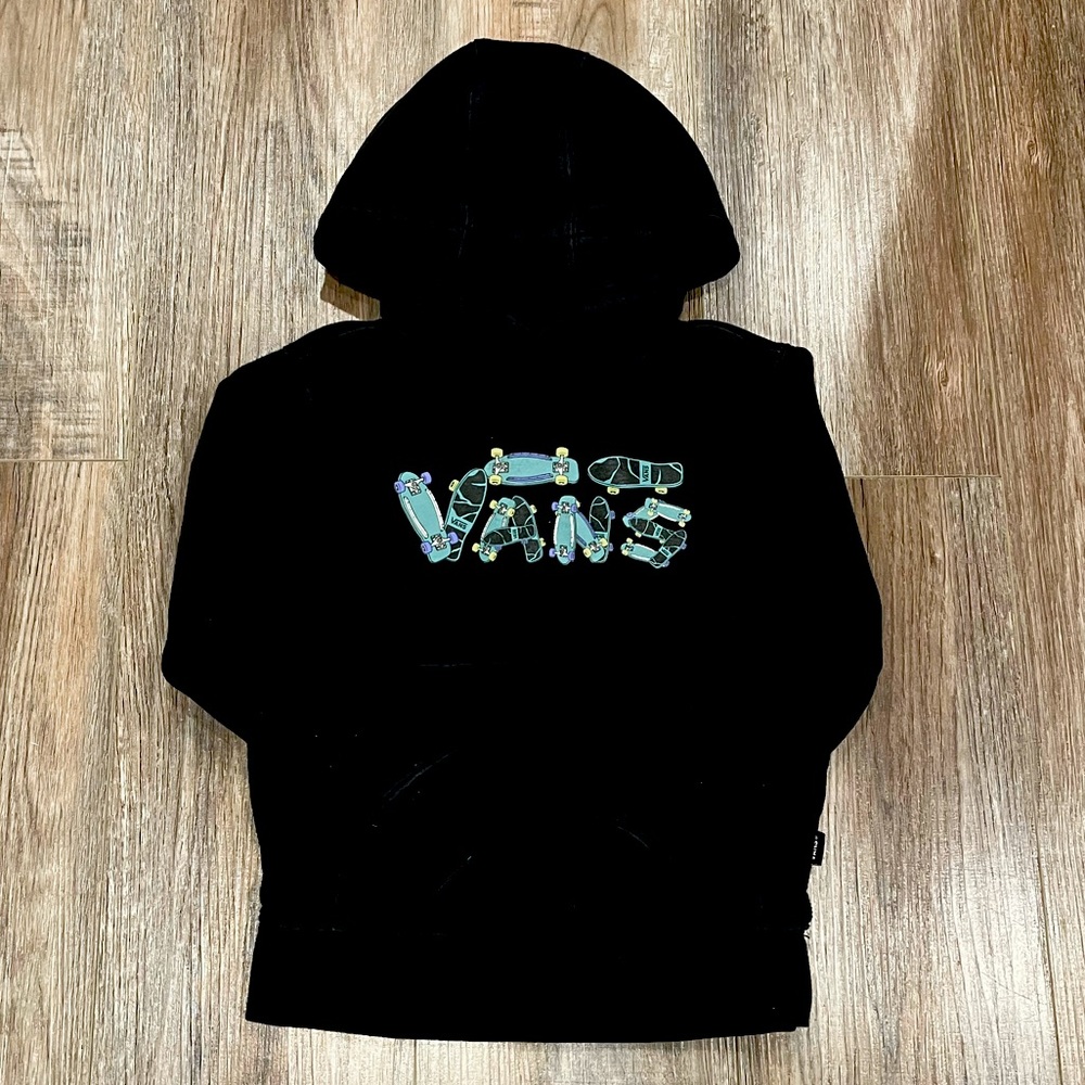 Vans Toddler Kids Sweatshirt Hoodie Skate Black 3T